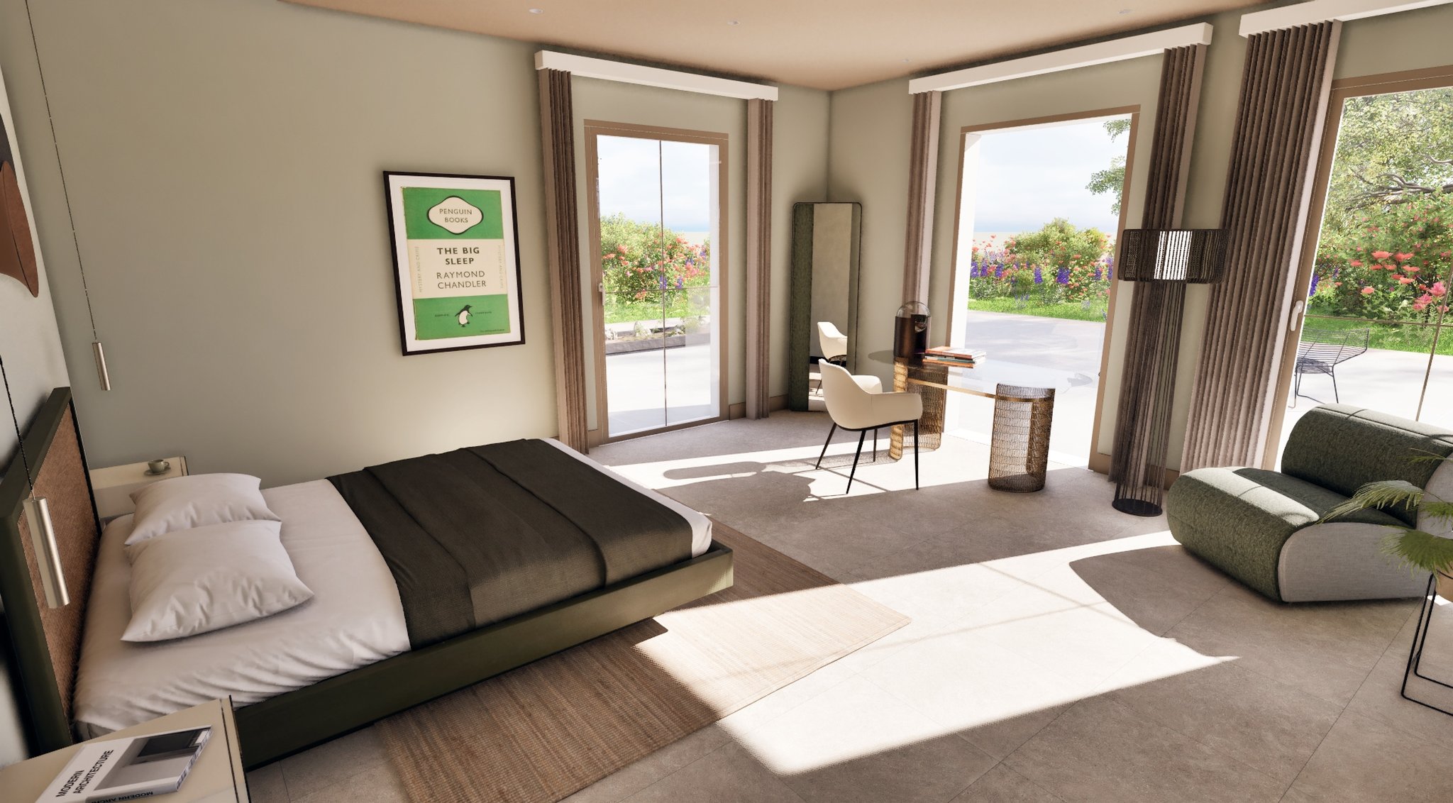 A bedroom in Roomr changing as instructions come in